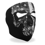 Grey Skull Flag Face Mask