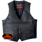 Heavyweight Cowhide Motorcycle Leather Vest