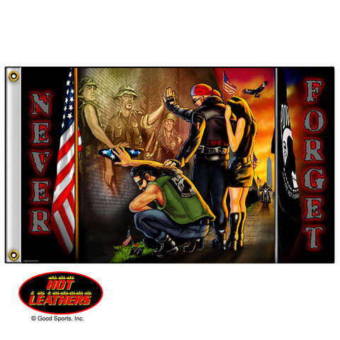 Hot Leathers Vietnam Wall Flag