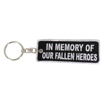 In Memory Of Our Fallen Embroidered Keychain