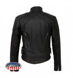 Ladies Classic USA Made Vented Leather Jacket