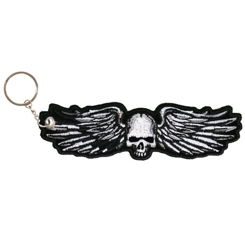 Metal Wings Embroidered Key Chain