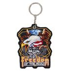 Midnight Eagle Embroidered Key Chain