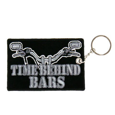 Time Behind Bars Embroidered Key Chain