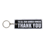 Too All Our Armed Forces Thank You Embroidered Key Chain