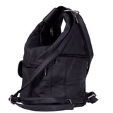 6 Pocket Leather Backpack Purse