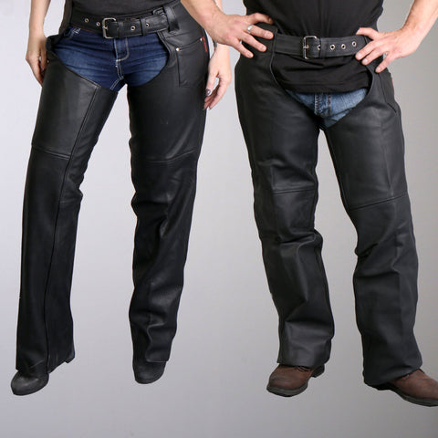 Fully Lined Unisex Leather Chaps