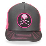 Skull and Crossbones Pink Trucker Hat